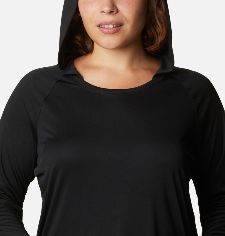 Columbia PFG Tidal Tee Hettegensere Dame Svarte | Plus Size 65239V